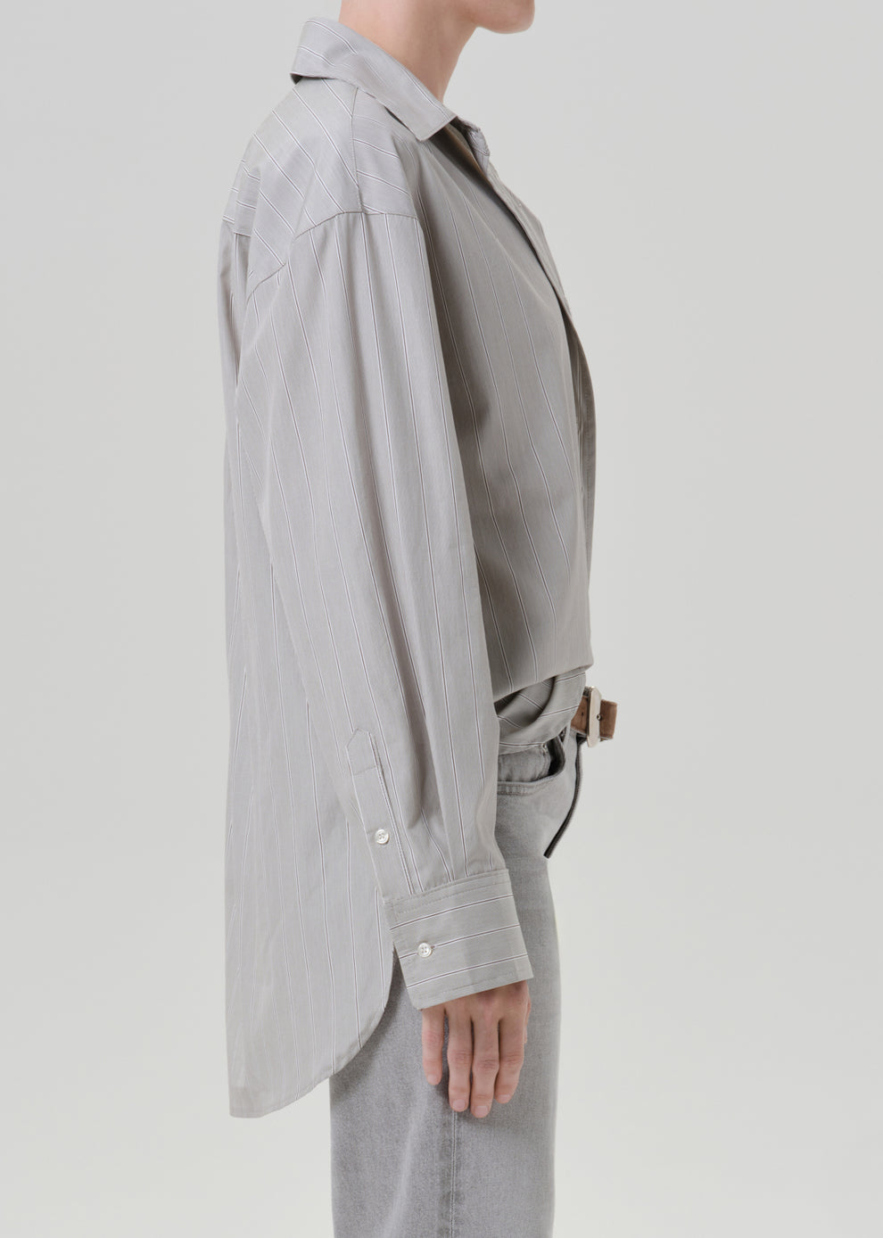 BLOUSES/SHIRTS/TOPS Thea Boyfriend Shirt in Marseille Stripe Citizens of Humanity