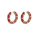 FASHION JEWELRY Mini Abambou Earring in Red GAS Bijoux