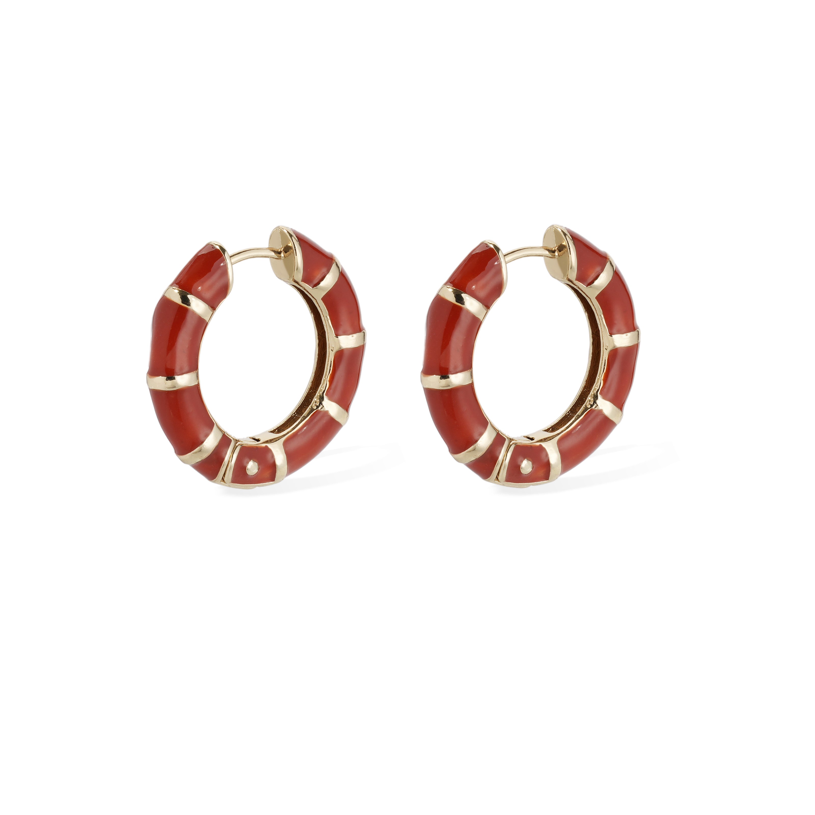 FASHION JEWELRY Mini Abambou Earring in Red GAS Bijoux