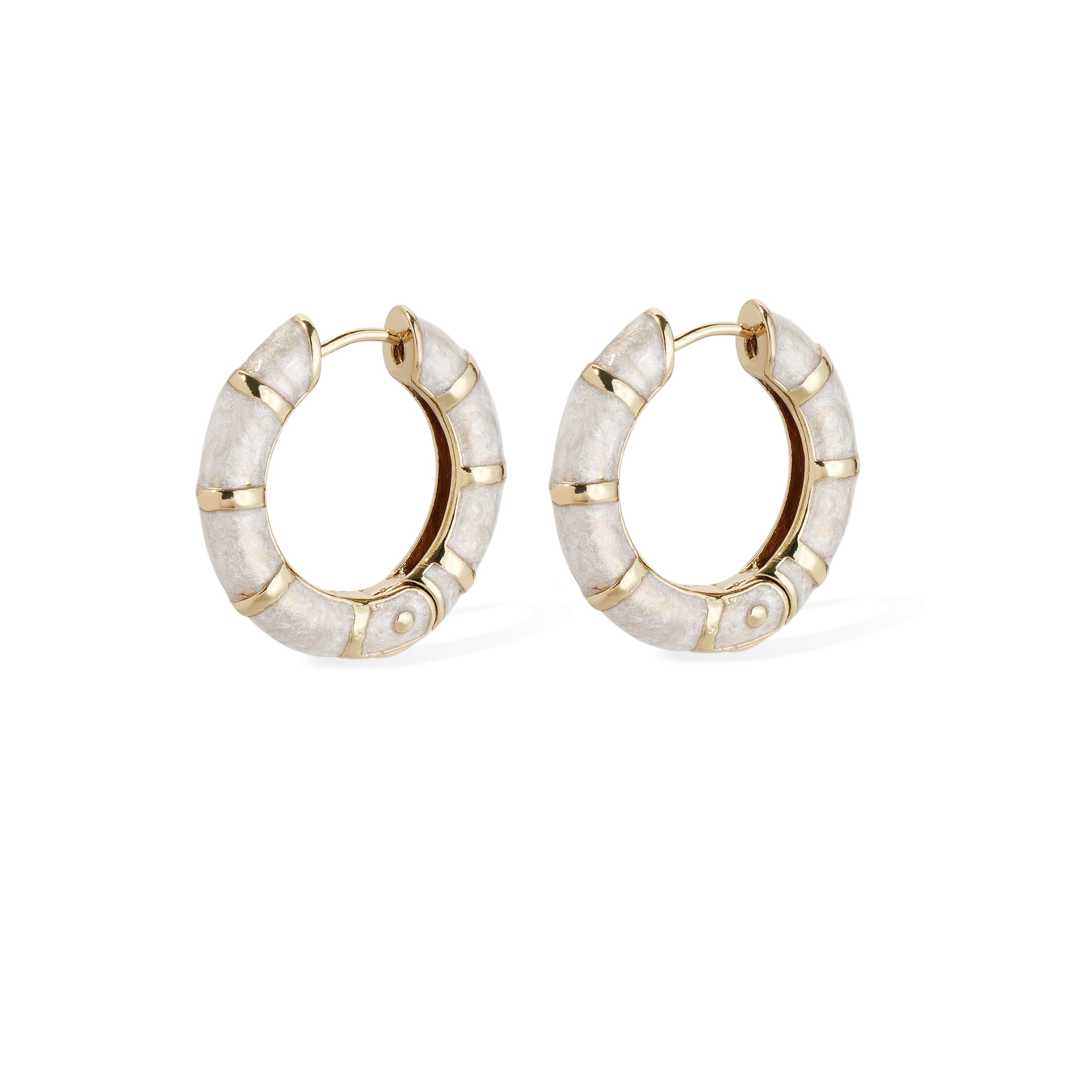 FASHION JEWELRY Mini Abambou Earring in White GAS Bijoux