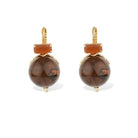 FASHION JEWELRY Decalcia Earring in Brown GAS Bijoux