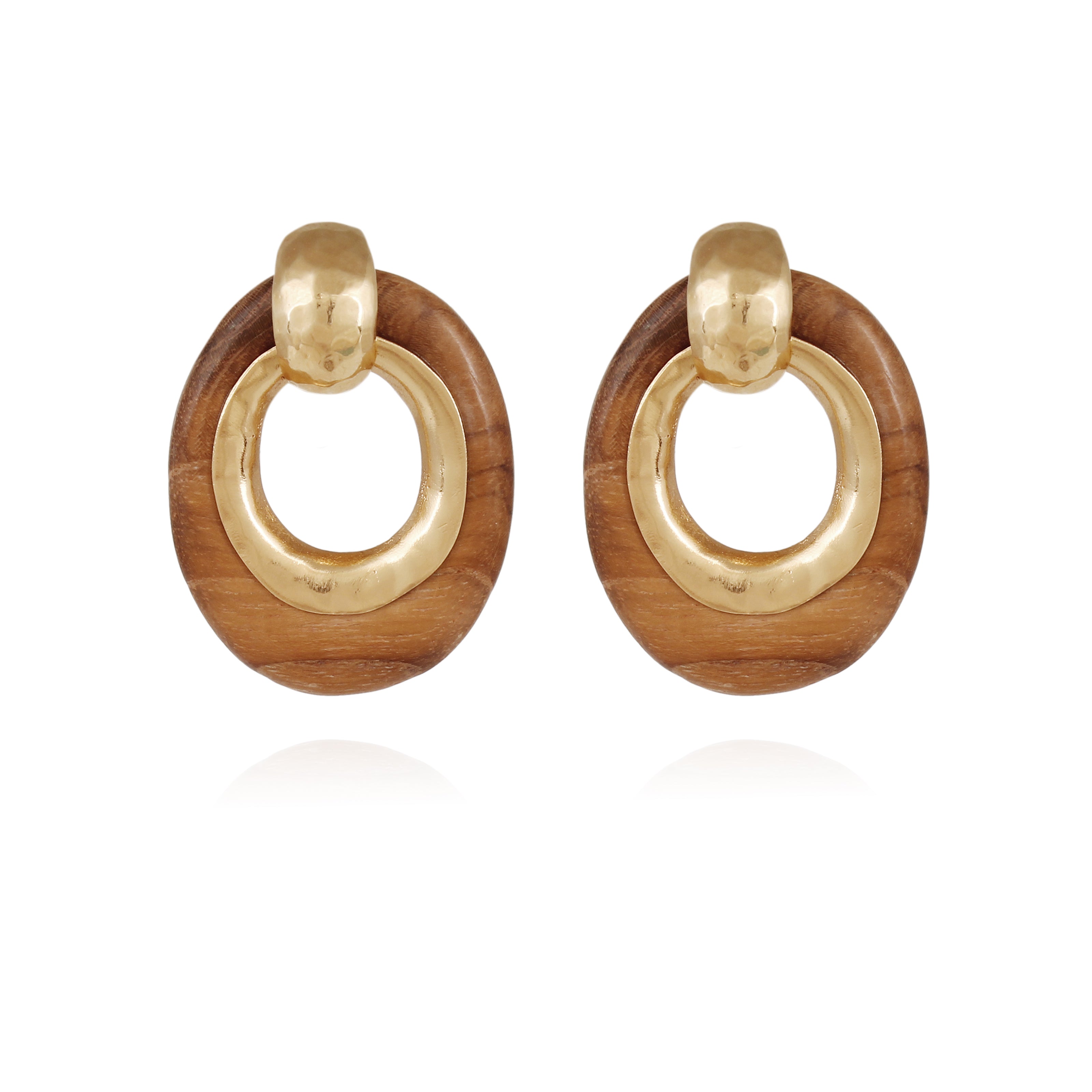 Selva Earring in Wood – Serafina