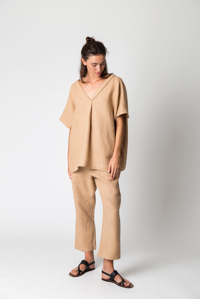 Tops Loess Anian Top in Camel Loess