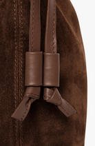 HANDBAGS Medium Asisi Tote in Chocolate Suede Lemiz