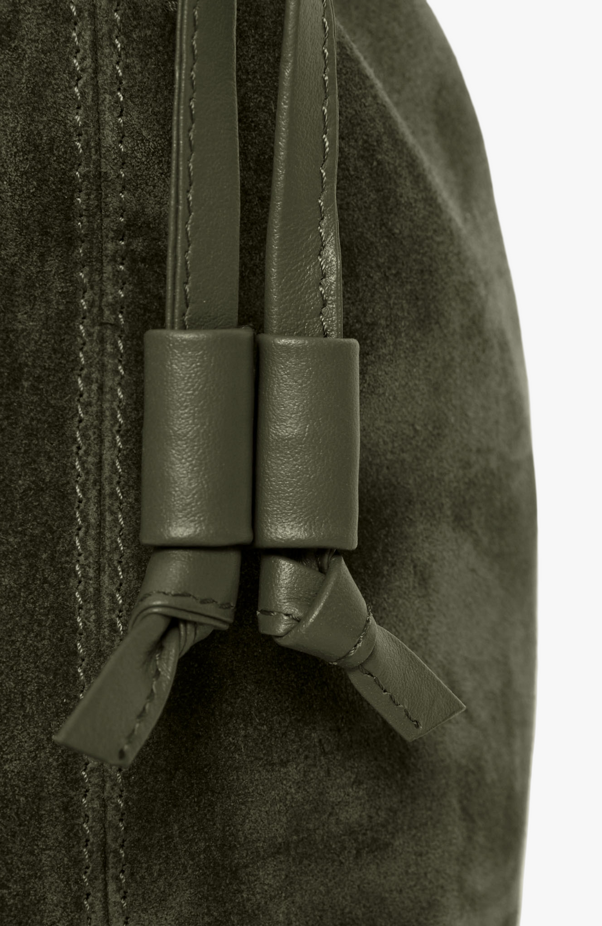 HANDBAGS Mini Asisi Tote in Olive Suede Lemiz