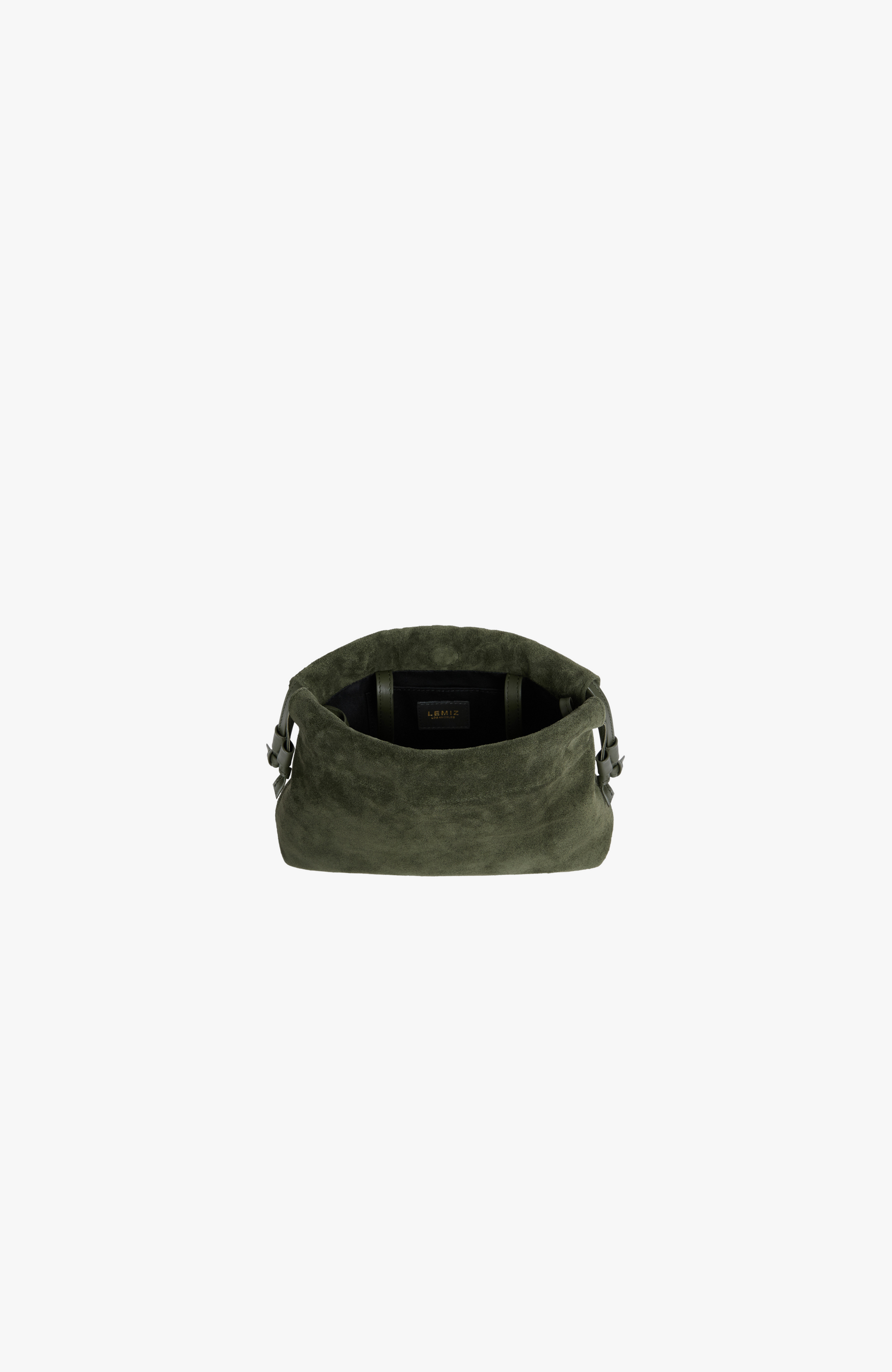 HANDBAGS Mini Asisi Tote in Olive Suede Lemiz