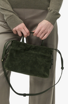 HANDBAGS Mini Asisi Tote in Olive Suede Lemiz
