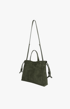 HANDBAGS Mini Asisi Tote in Olive Suede Lemiz