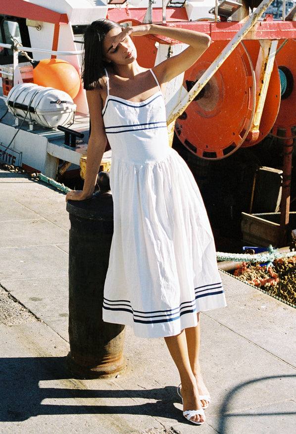 DRESSES/JUMPSUITS Florencia Dress in White Ciao Lucia