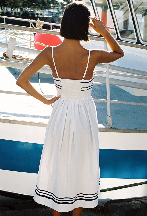 DRESSES/JUMPSUITS Florencia Dress in White Ciao Lucia