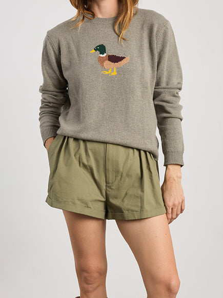 SWEATERS Rianne Mallard Sweater in Grey Ciao Lucia
