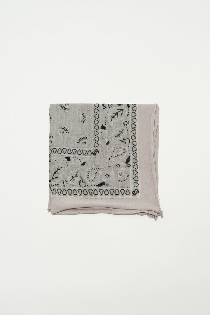 Scarves Organic by John Patrick Cashmere Bandana in Light Grey Organic by John Patrick