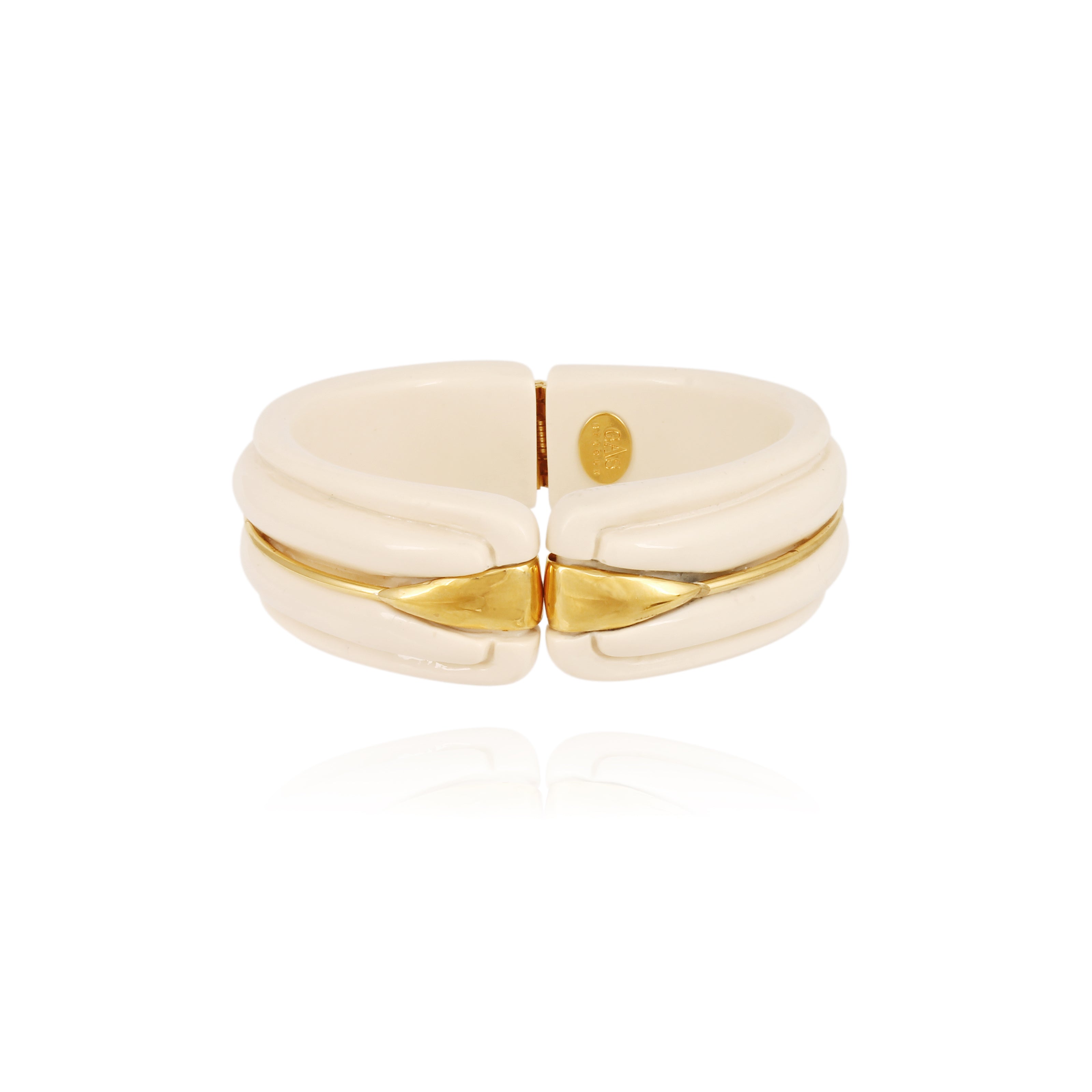 FASHION JEWELRY Ecume Resin Bracelet in Ivory GAS Bijoux