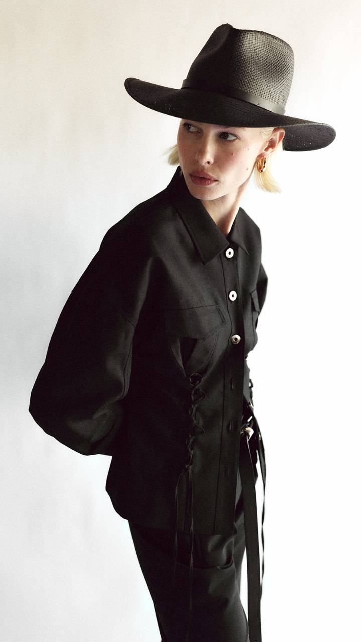 HATS Sherman Hat in Black Janessa Leone