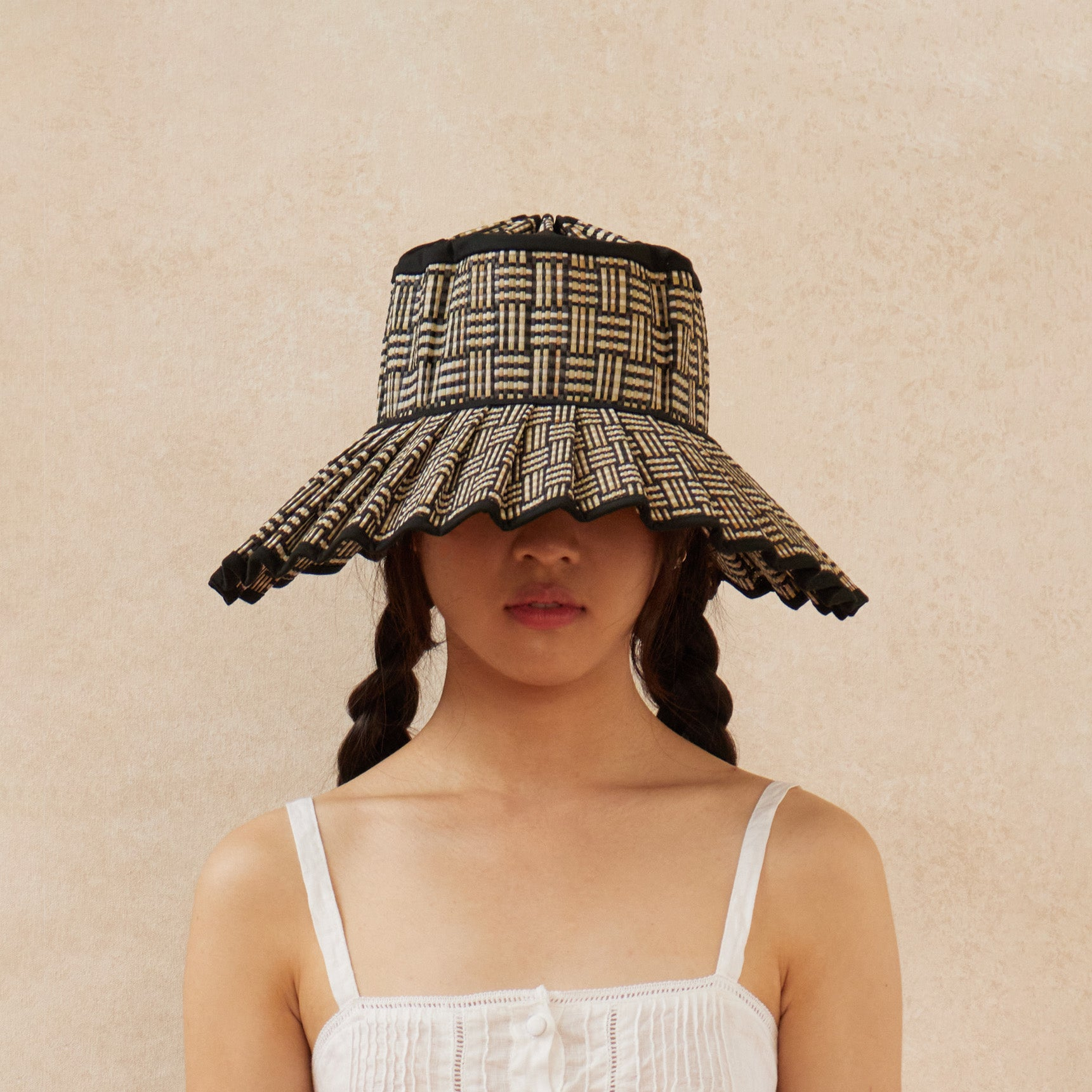 HATS Capri Hat in Black Bamboo Lorna Murray