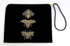 ACCESSORIES Beaded Three Bee Velvet Pouch Benaras by Citrus