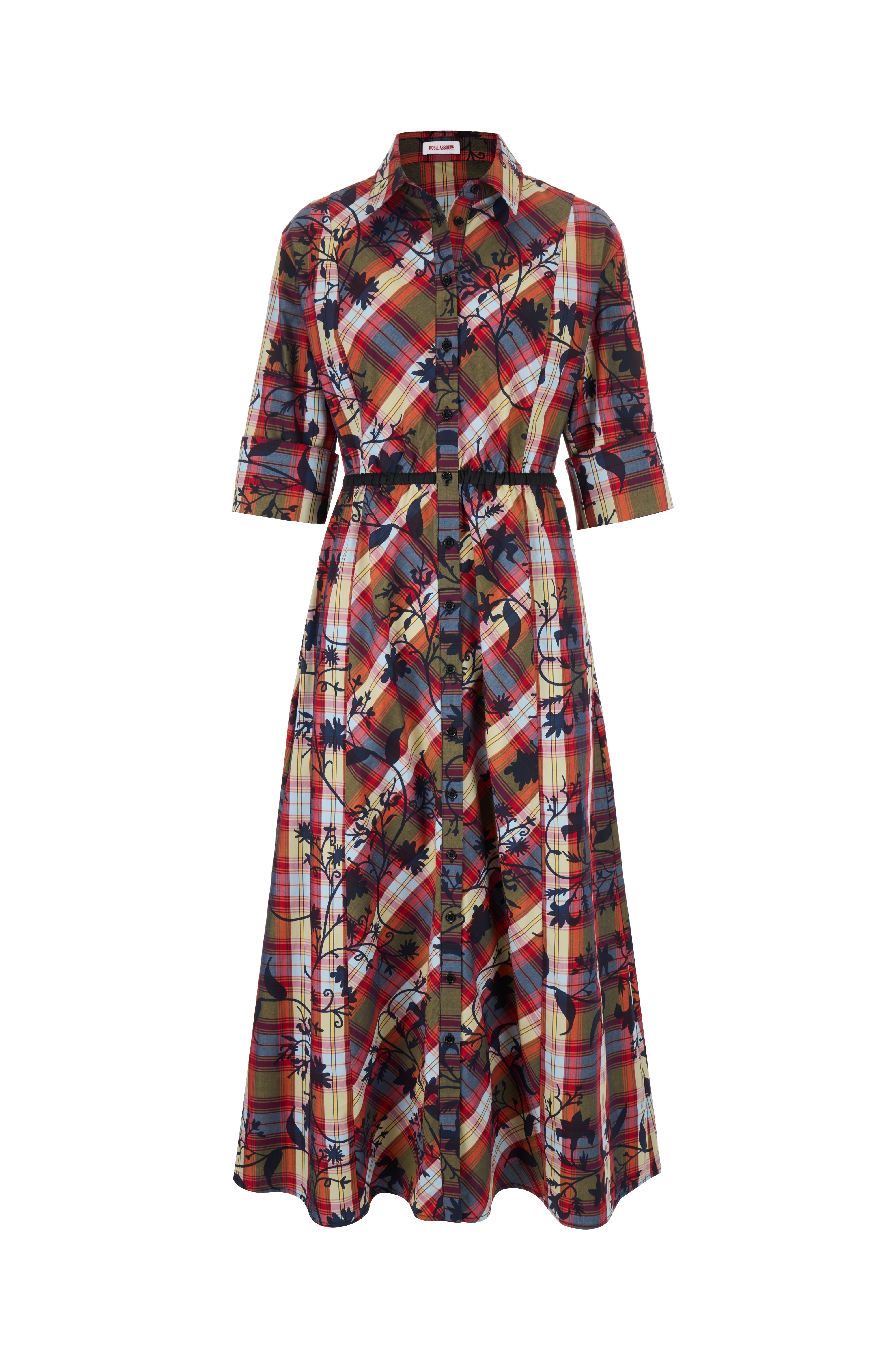 DRESSES/JUMPSUITS Hostess With the Mostest Dress in Red Plaid Rosie Assoulin