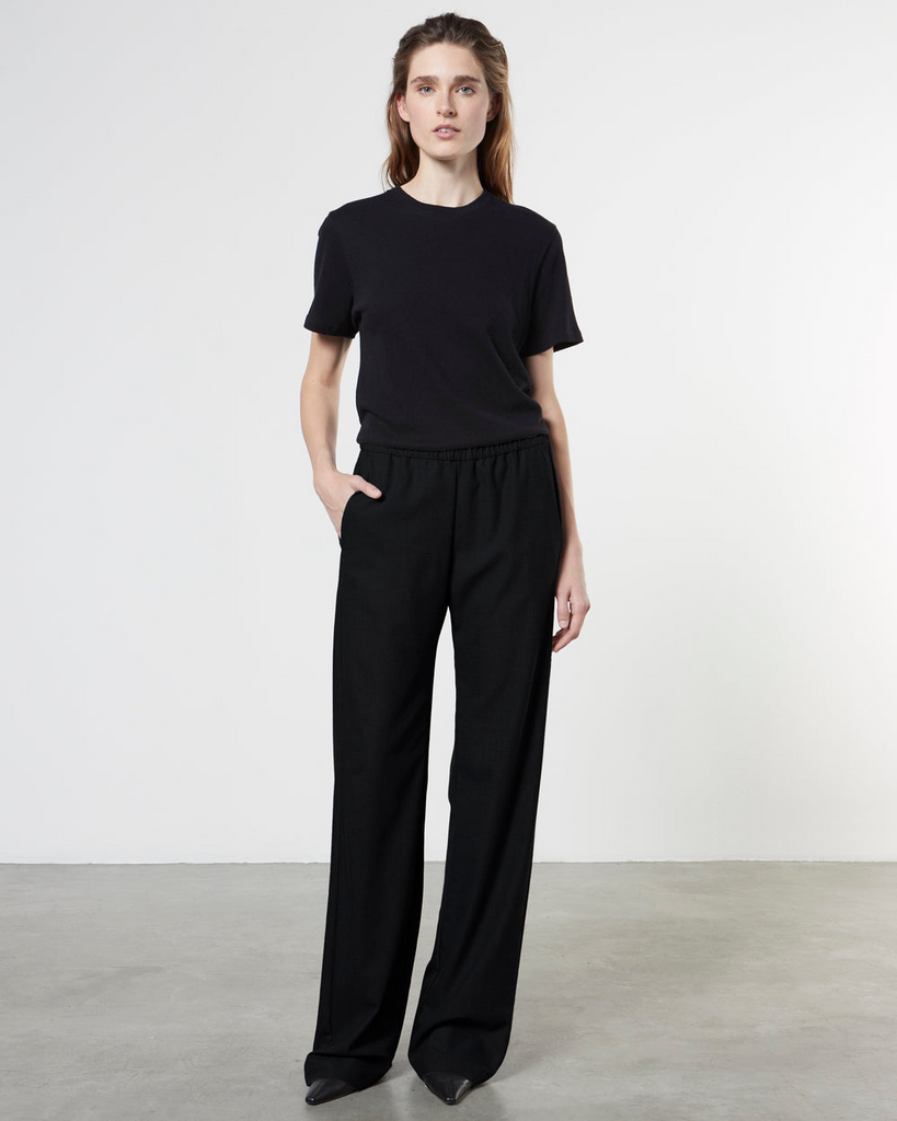 Pants Enza Costa Everywhere Suit Pant in Black Enza Costa