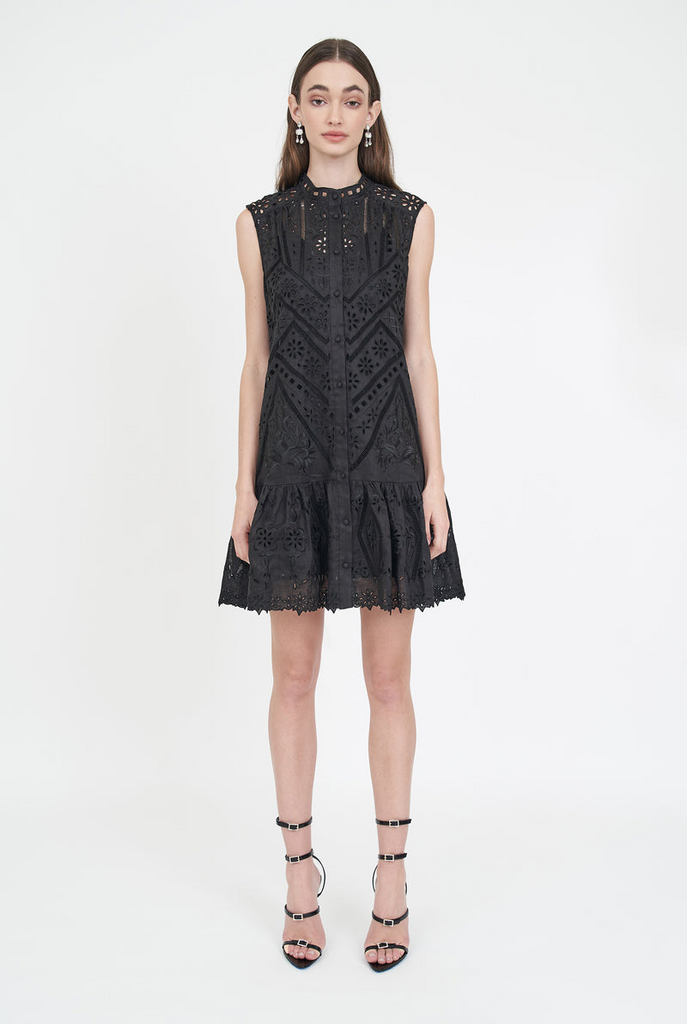 Dresses Christy Lynn Embroidered Emerson Dress in Black Christy Lynn