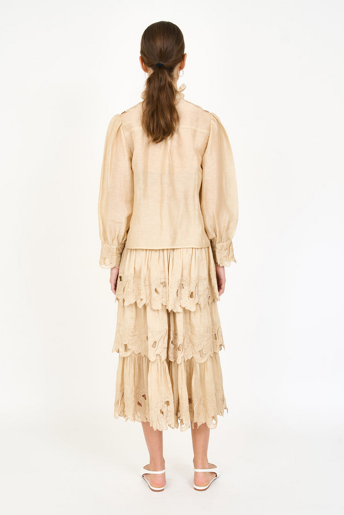 Tops Christ Lynn Madison Top in Champagne Christy Lynn