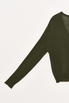 SWEATERS Textured Short Jane Cardi in Salvia Organic by John Patrick