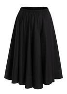 SKIRTS Cotton Skirt in Black Louiza Babouryan