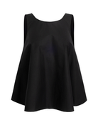 BLOUSES/SHIRTS/TOPS Cotton Sleeveless Top in Black Louiza Babouryan