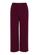 PANTS/SHORTS Cropped Pull-On Pant in Wine Peter Cohen