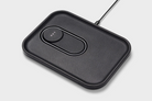 HOME ACCESSORIES Dual Wireless Charging Tray in Black Courant