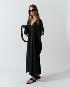 DRESSES/JUMPSUITS Caftan Dress in Black Claudent