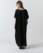 DRESSES/JUMPSUITS Caftan Dress in Black Claudent