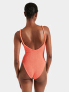 LINGERIE/PJ/SWIM Camille Swimsuit in Metallic Coral Hunza G