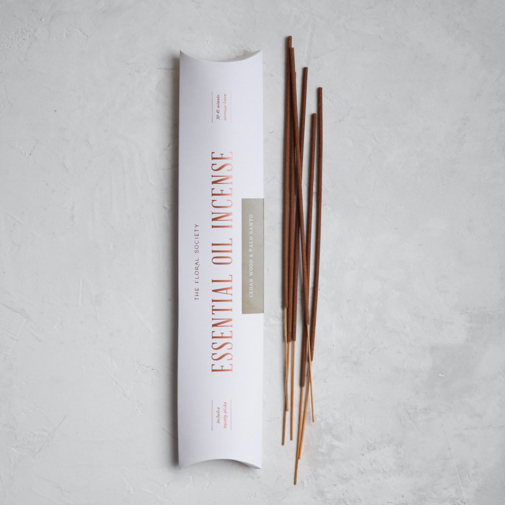 APOTHECARY Essential Oil Incense in Cedar The Floral Society