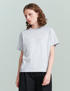 BLOUSES/SHIRTS/TOPS Classic Jersey T-Shirt in Grey Melange Handvaerk
