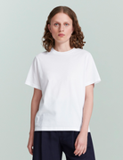 BLOUSES/SHIRTS/TOPS CLASSIC JERSEY T-SHIRT IN WHITE Handvaerk