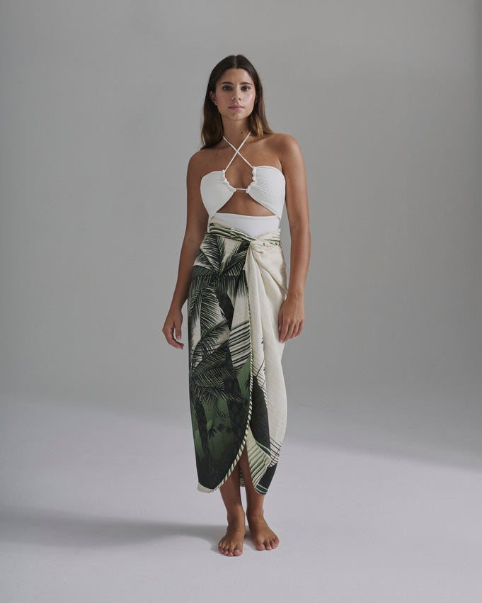 SKIRTS MAPARA LINEN SKIRT IN GREEN TROPICAL Juan De Dios