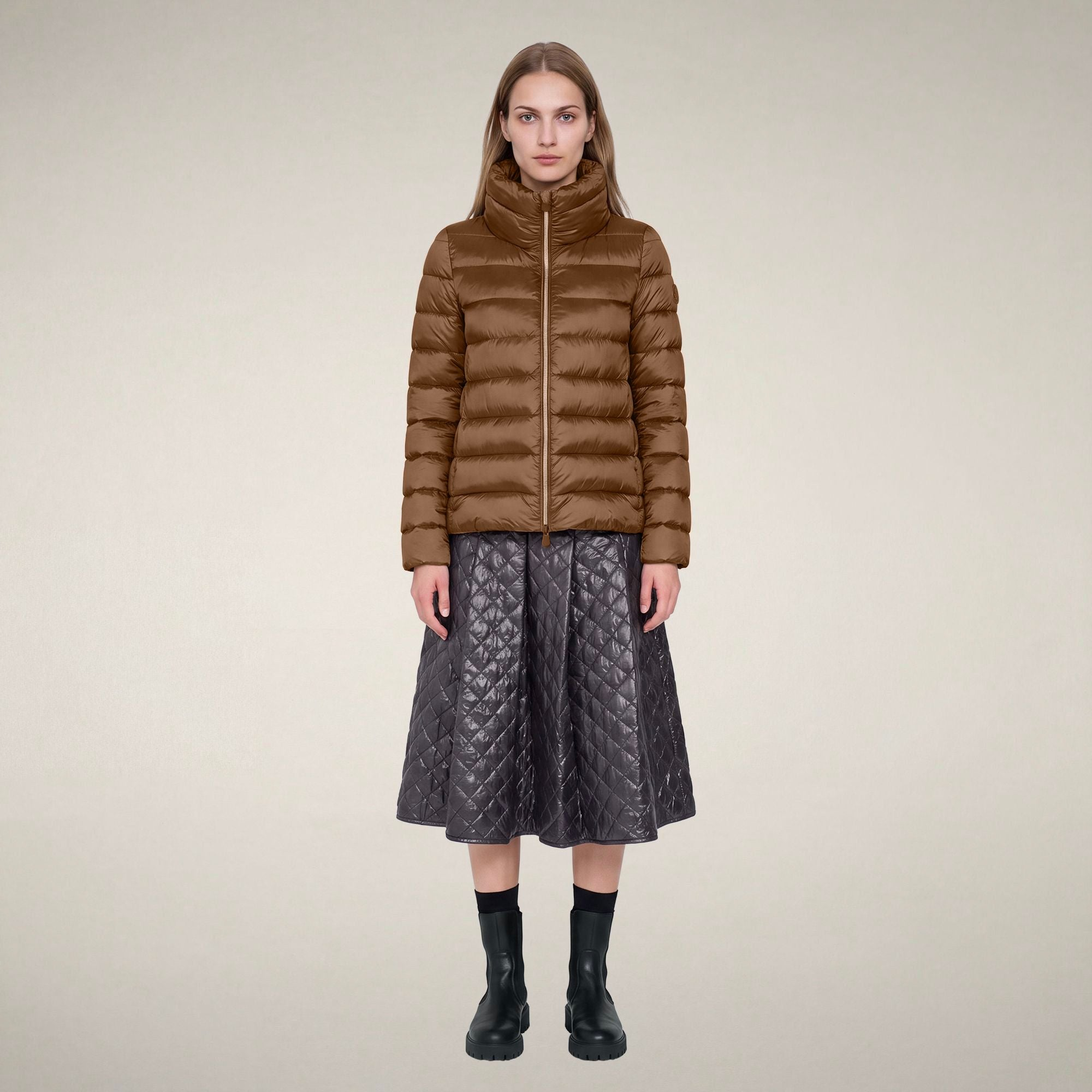 COATS/JACKET Elsie Puffer Jacket in Noisette Brown Save The Duck