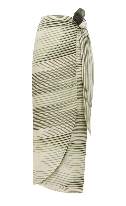SKIRTS MAPARA LINEN SKIRT IN GREEN TROPICAL Juan De Dios