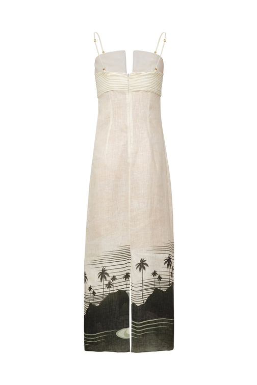 DRESSES/JUMPSUITS ANTIGUA LINEN MIDI DRESS Juan De Dios