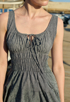 DRESSES/JUMPSUITS Gianluca Checker Dress in Black Ciao Lucia