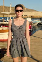 DRESSES/JUMPSUITS Gianluca Checker Dress in Black Ciao Lucia