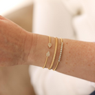 JEWELRY Samantha Lynn Teardrop Flexi Cuff in Yellow Gold Dana Rebecca