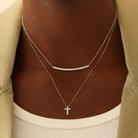JEWELRY DRD Diamond Cross Necklace in White Gold Dana Rebecca