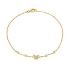 JEWELRY Diamond Butterfly Bracelet in Yellow Gold Riberra