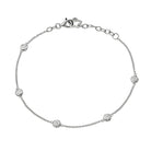 JEWELRY Diamond by the Yard Bracelet in White Gold Riberra
