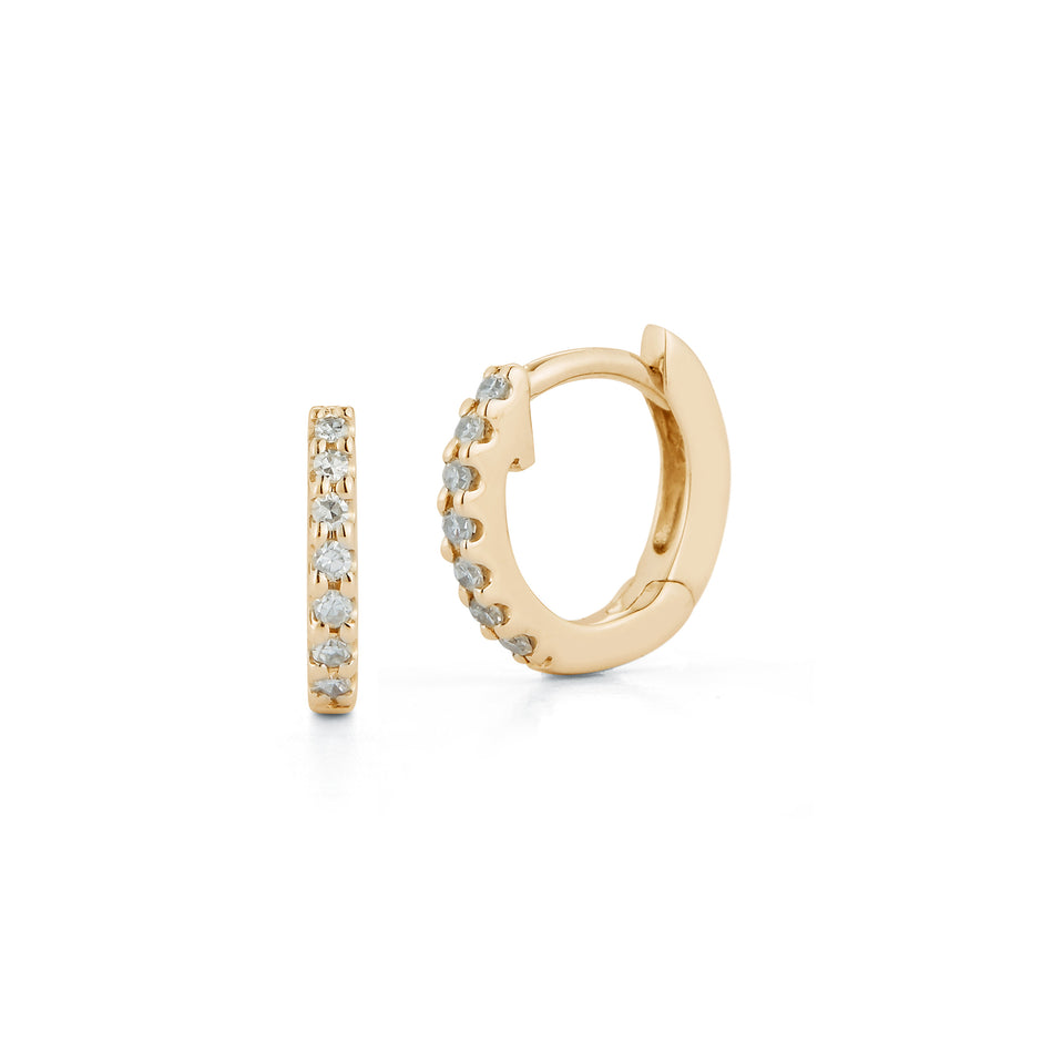 JEWELRY DRD Mini Huggies in Yellow Gold Dana Rebecca
