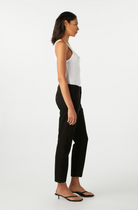 DENIM Easy Trouser Relaxed Crop Straight in Black AMO