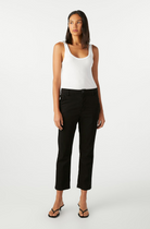 DENIM Easy Trouser Relaxed Crop Straight in Black AMO