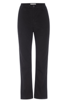 DENIM Easy Trouser Relaxed Crop Straight in Black AMO