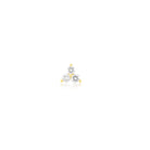 JEWELRY TS - 14K SINGLE DIAMOND TRIO STUD EARRING EF Collection